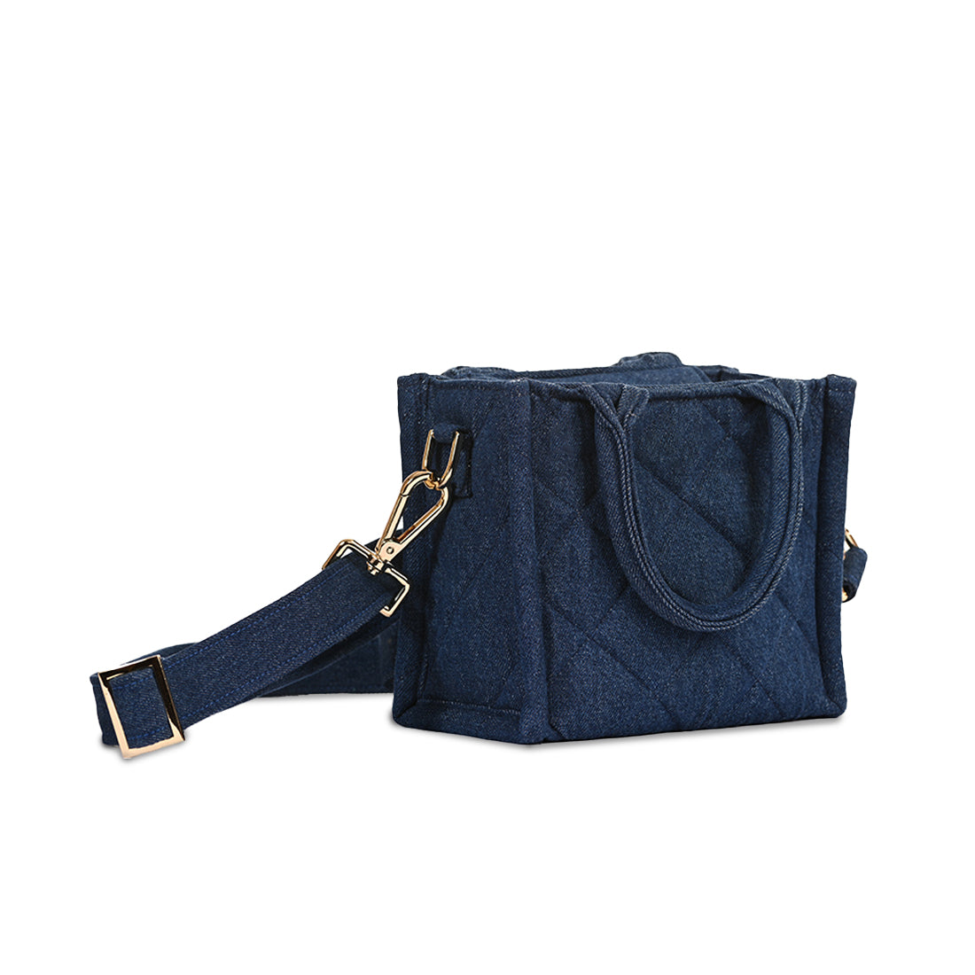 Quilted Denim Mini Bag