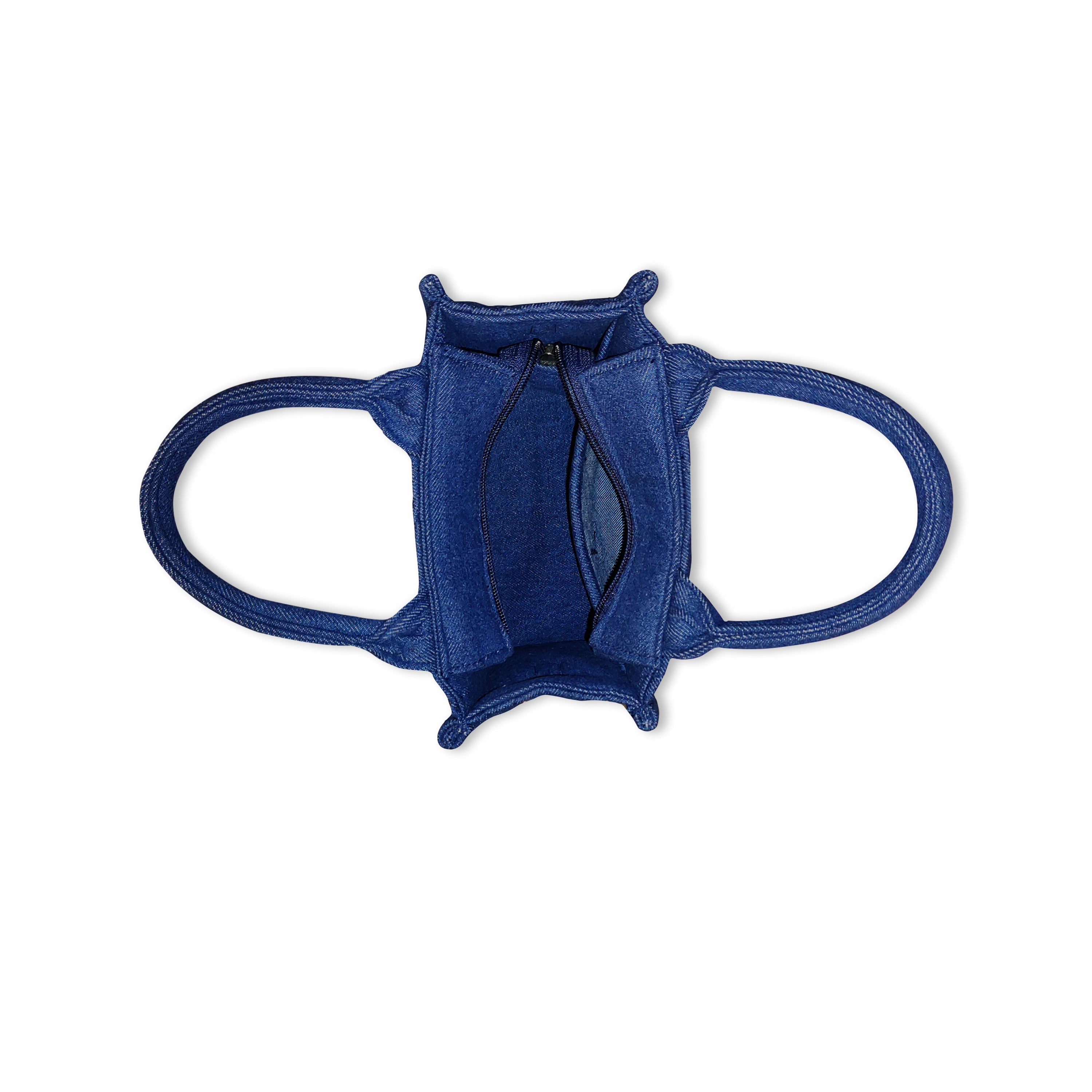 Quilted Denim Mini Bag