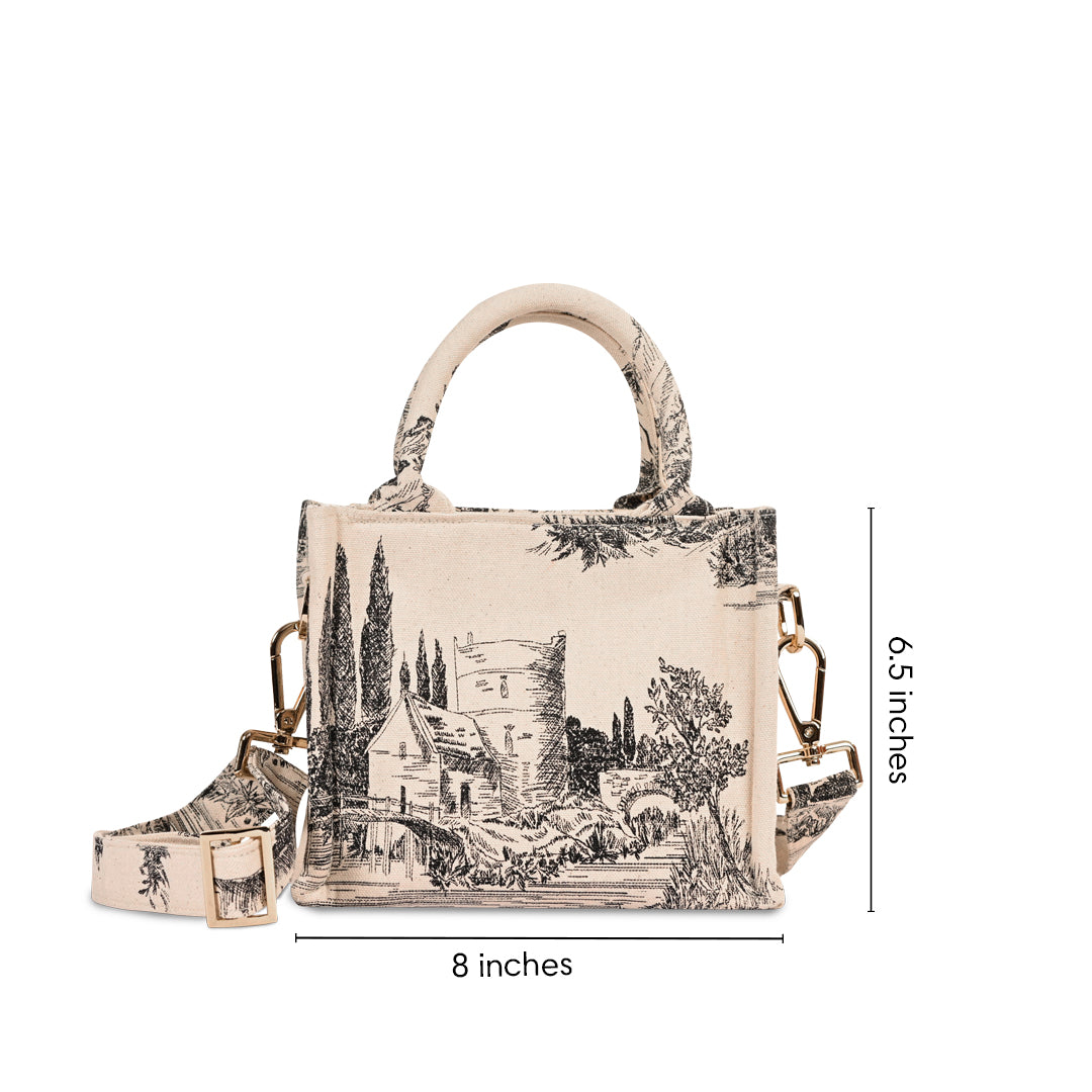 Eden Mini Canvas Bag Black