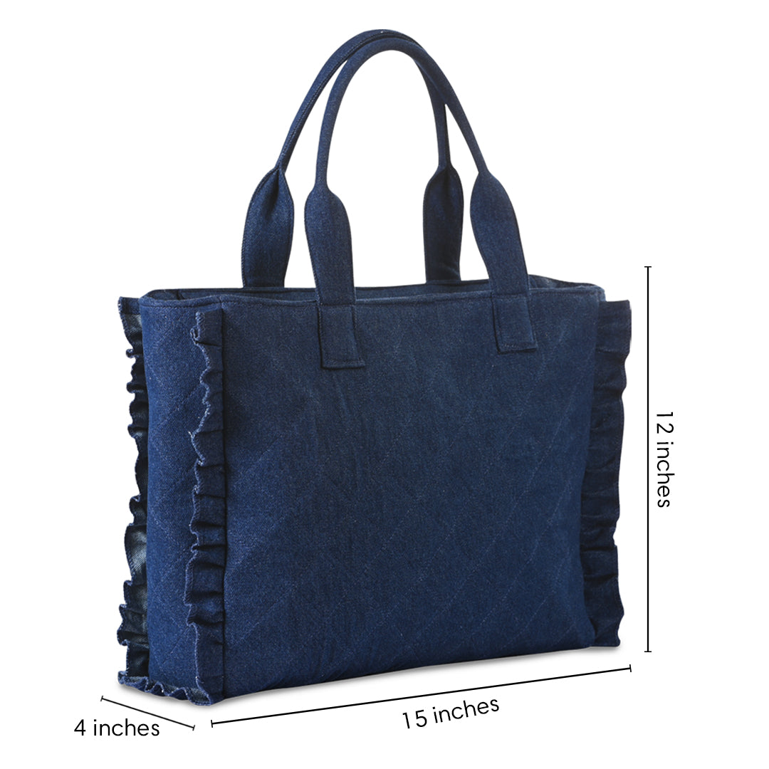 Quilted Canvas Tote Bag