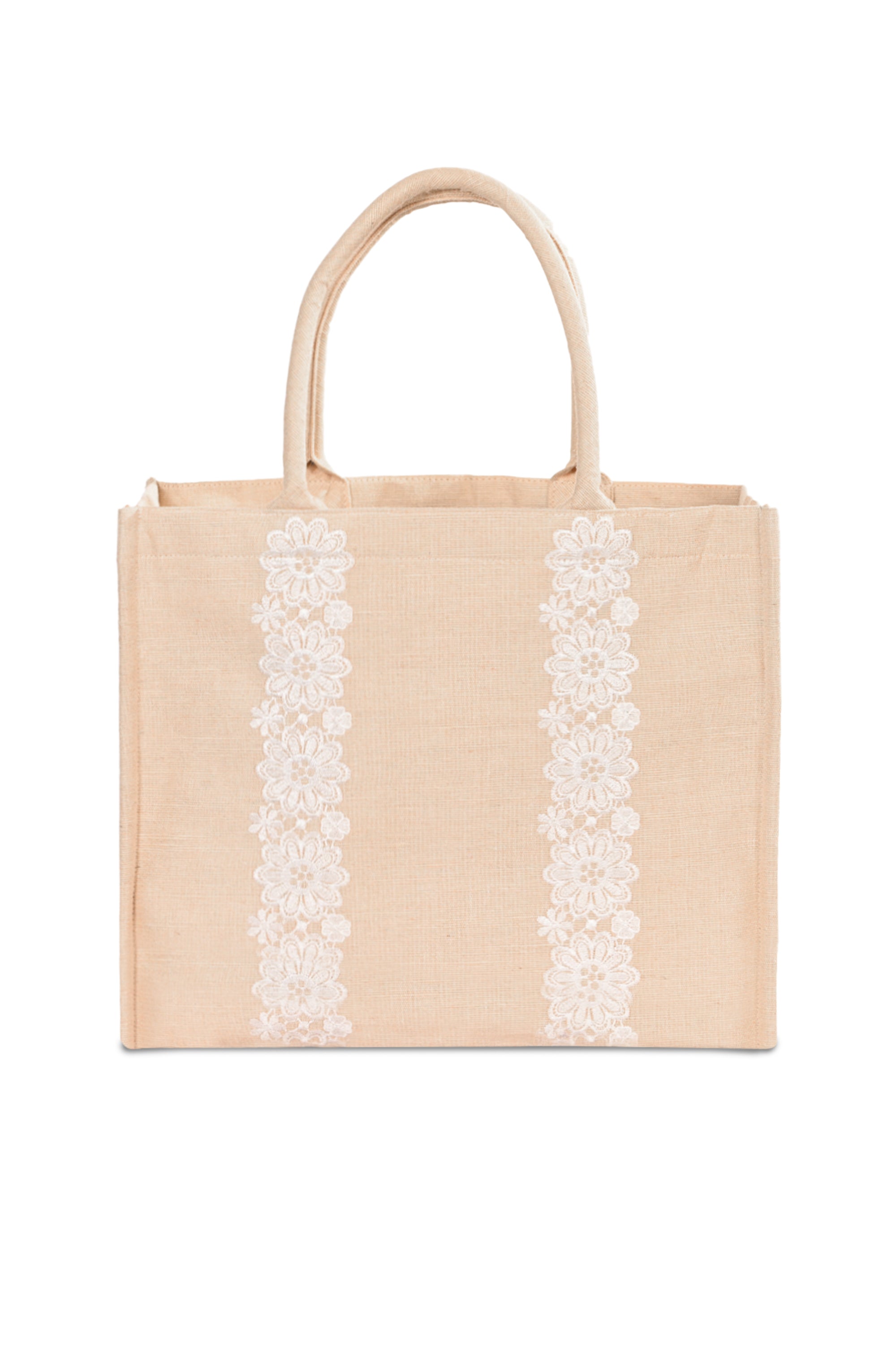 Grace Box Tote Bag Natural