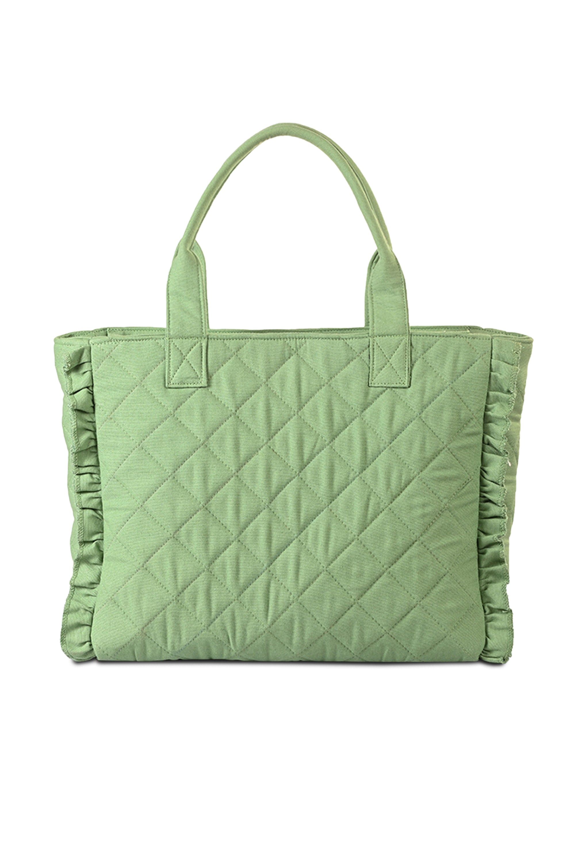 Quilted Canvas Tote Bag