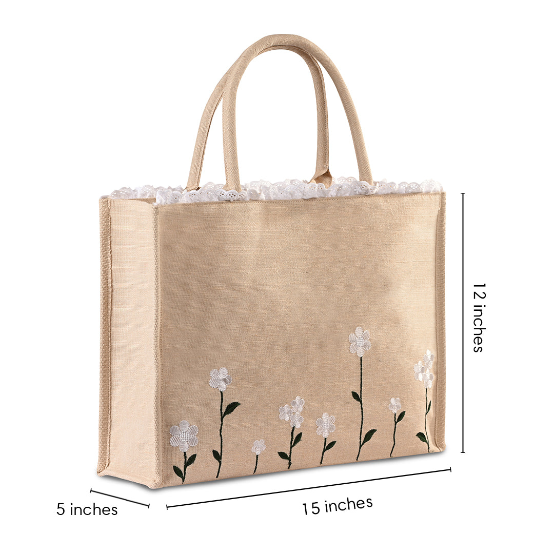 Bloom Box Tote Bag Natural
