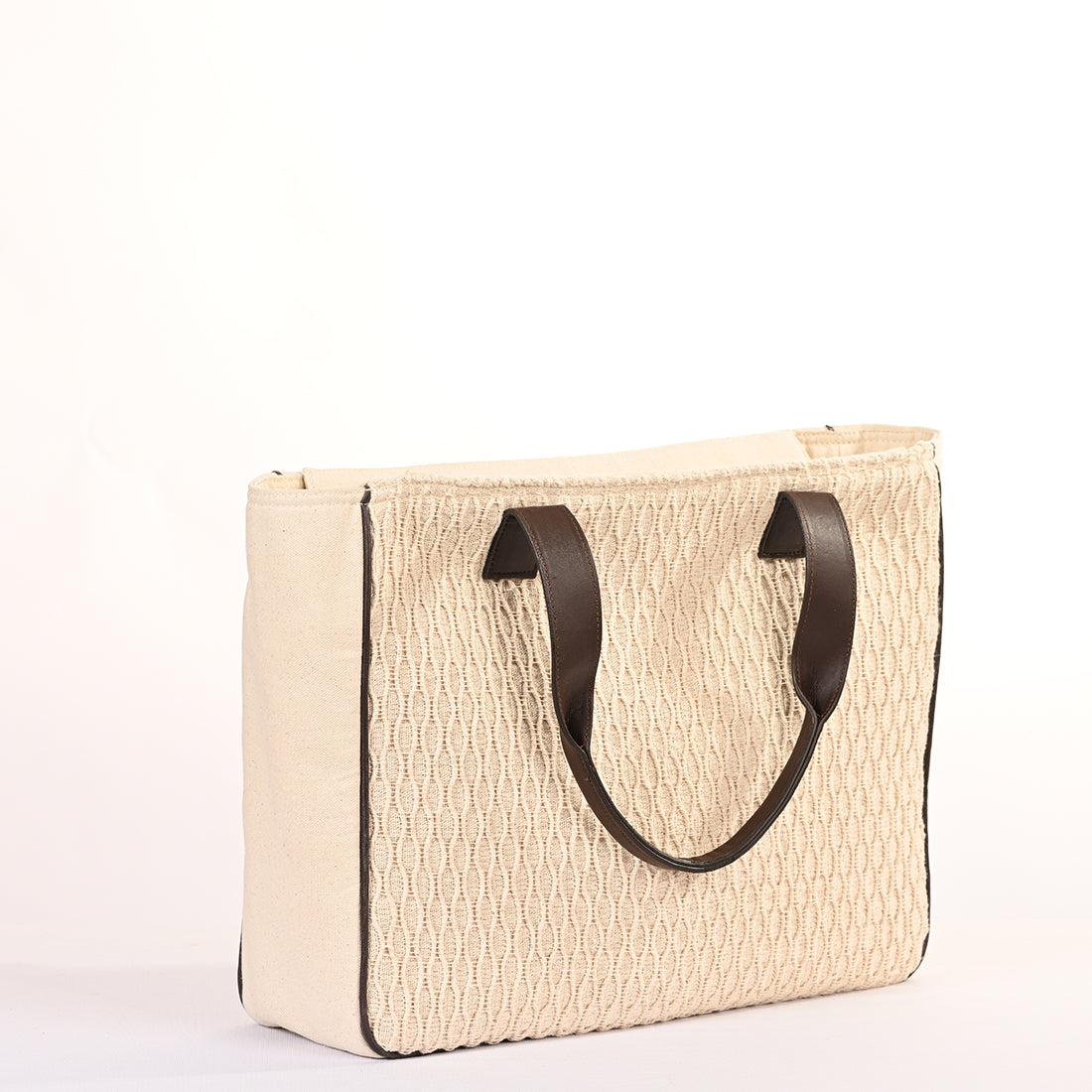 Sierra Textured Tote Bag Natural