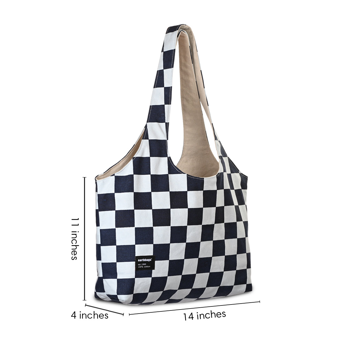 Checkmate Hobo Bag Blue