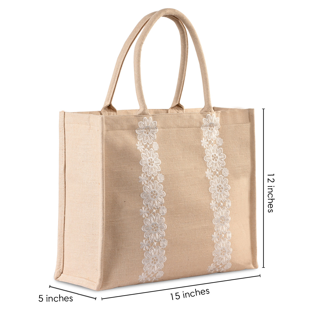Grace Box Tote Bag Natural