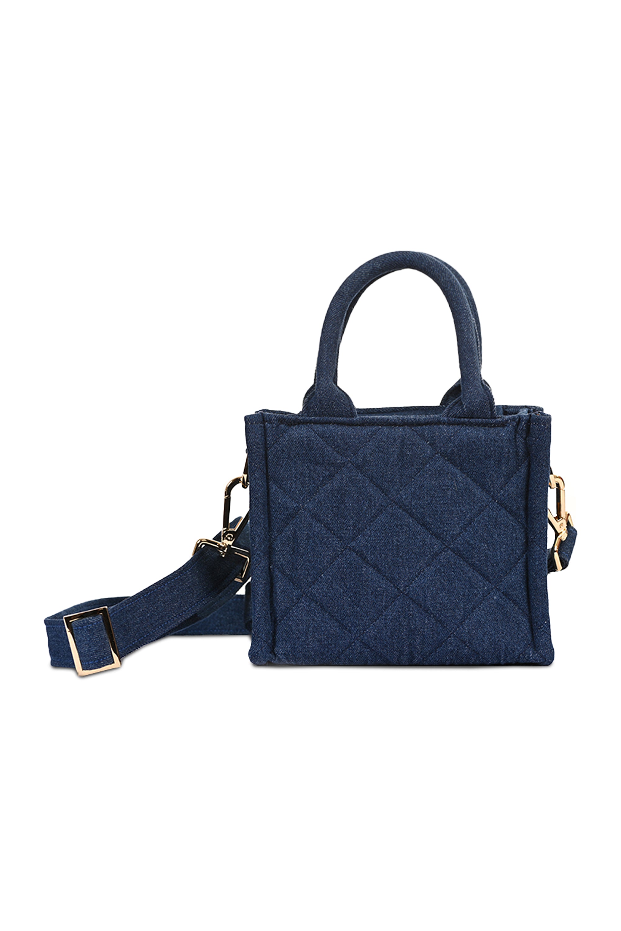 Quilted Denim Mini Bag
