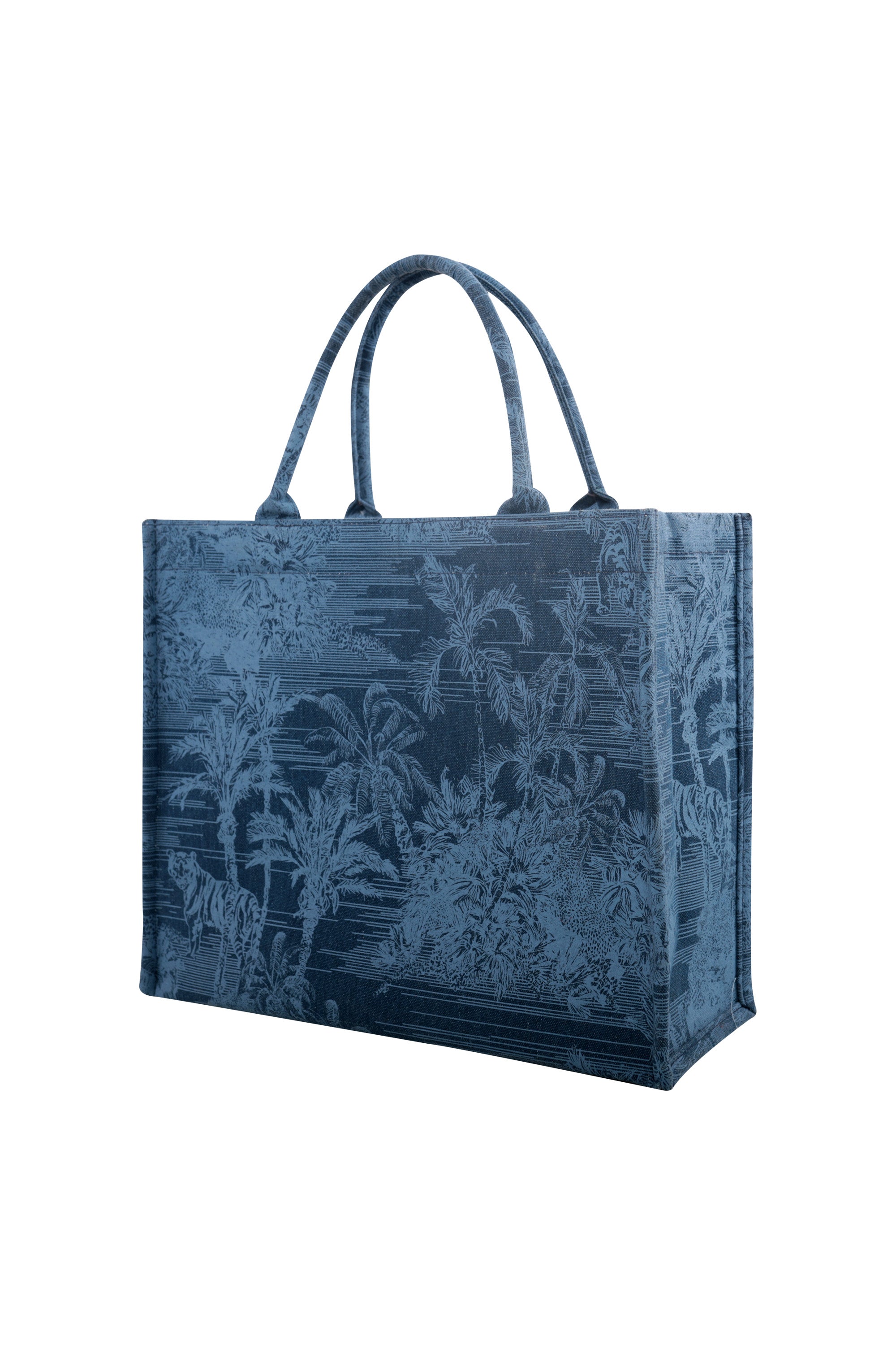 Luna Box Tote Bag Blue