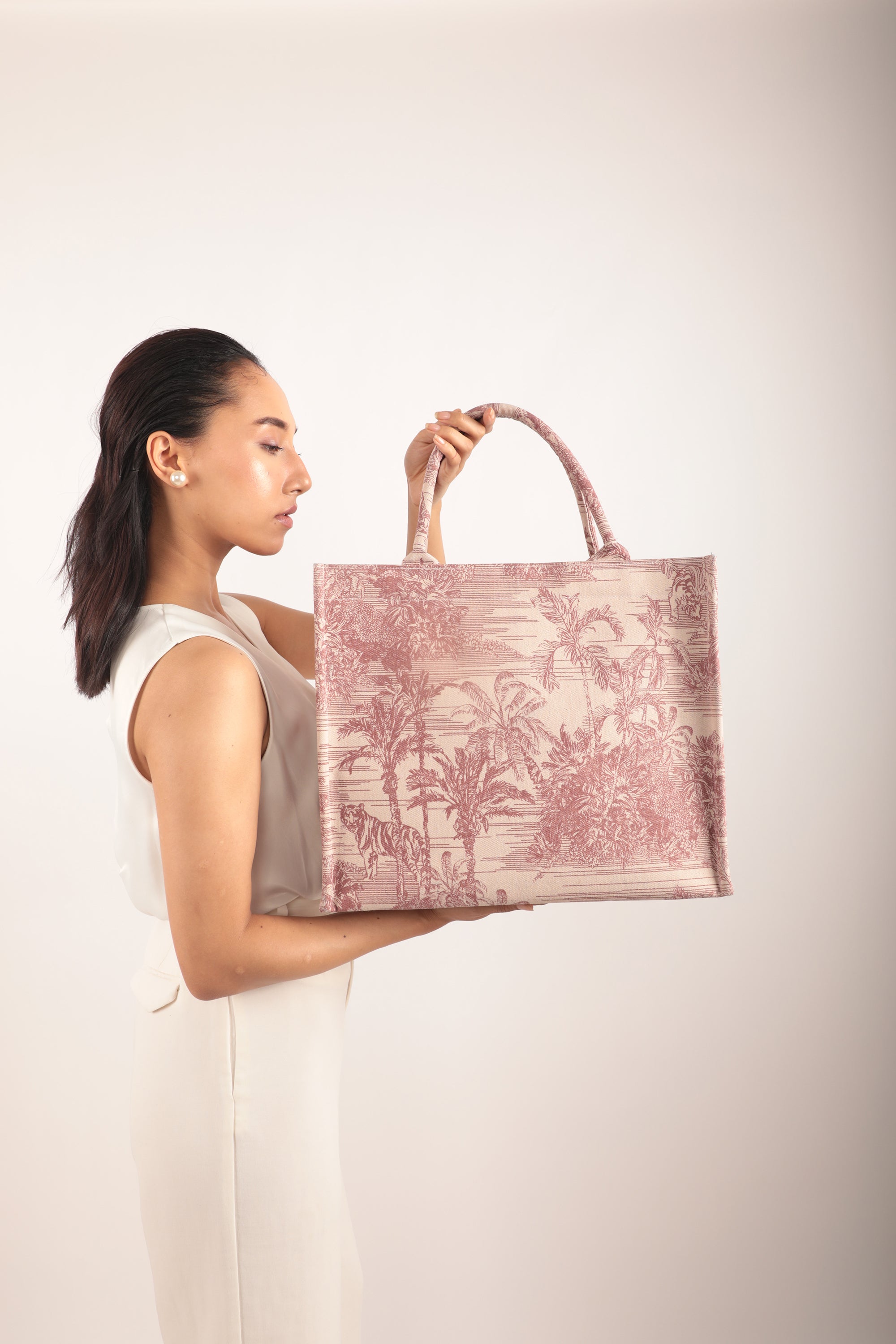 Luna Box Tote Bag Pink