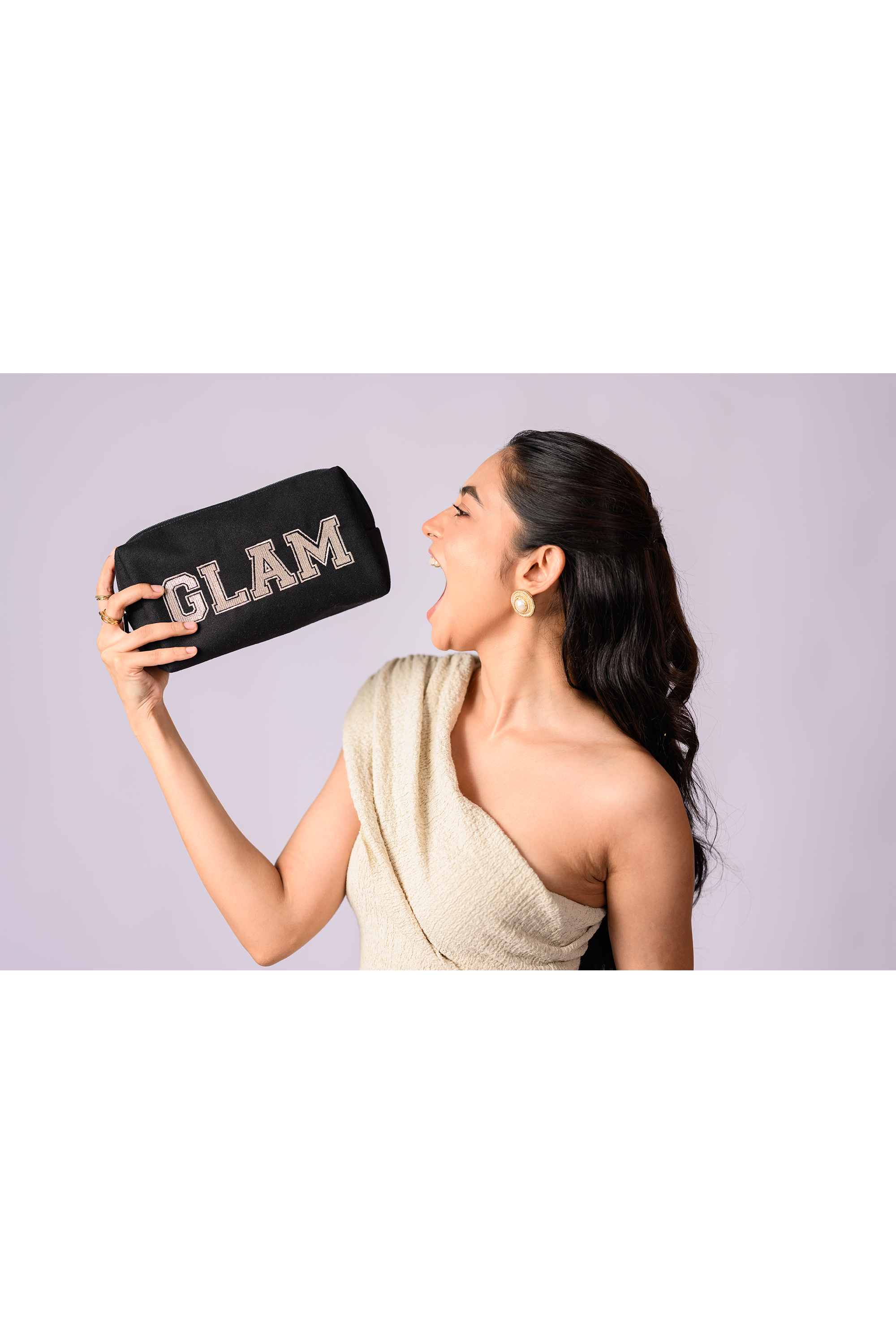 Icon Glam Cosmetic Pouch Black