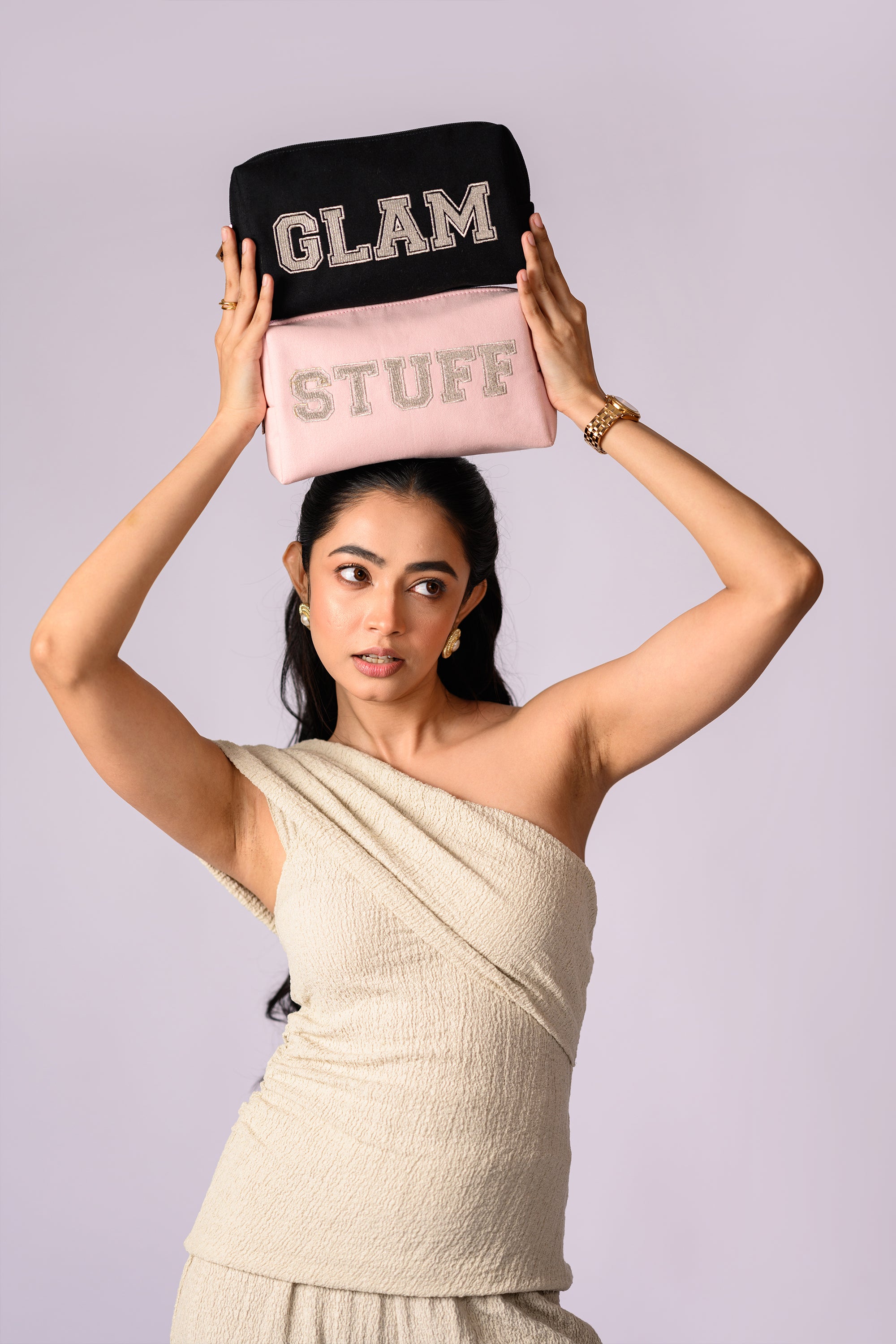 Icon Stuff Cosmetic Pouch Pink