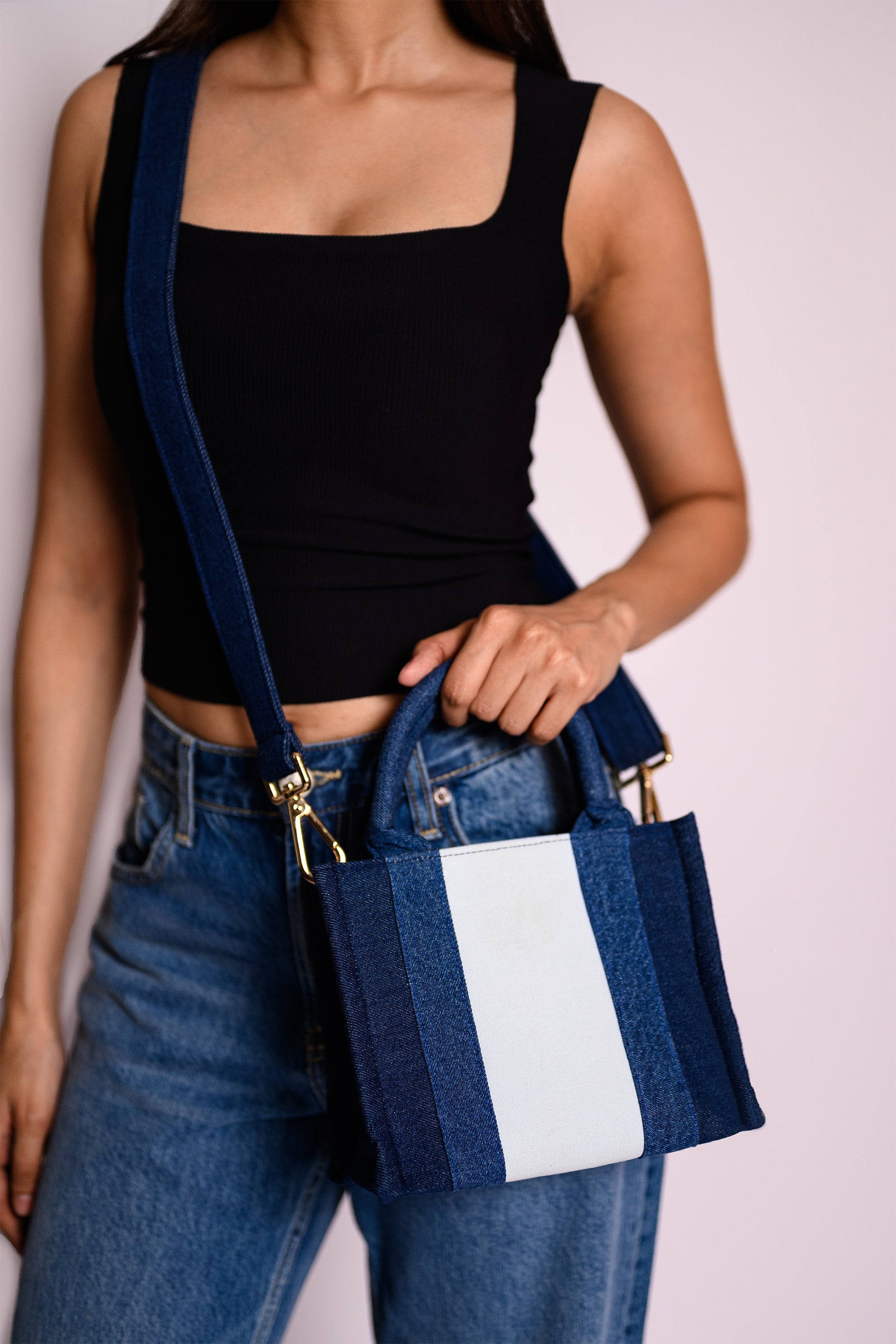 Gigi Mini Canvas Bag Denim