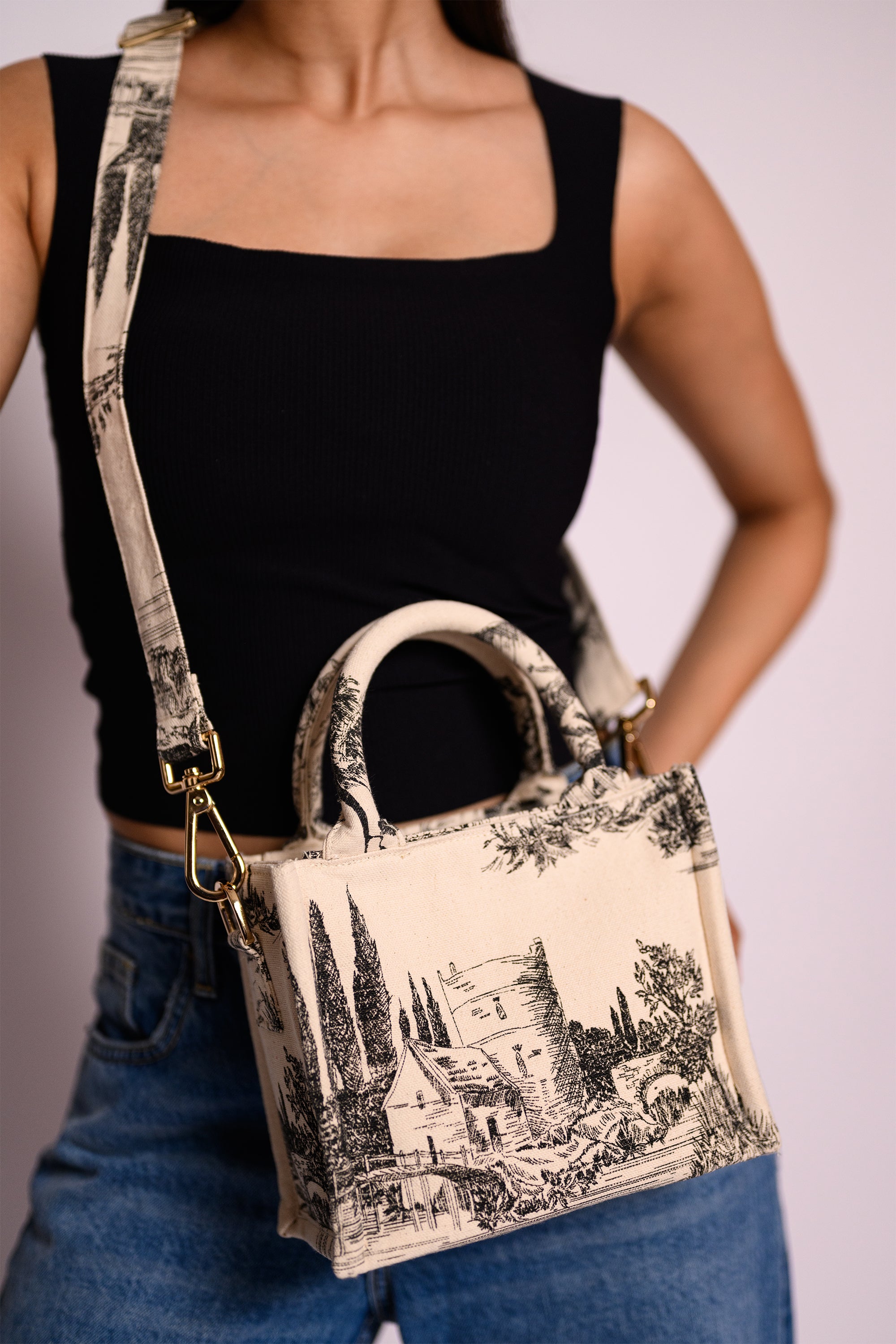 Eden Mini Canvas Bag Black