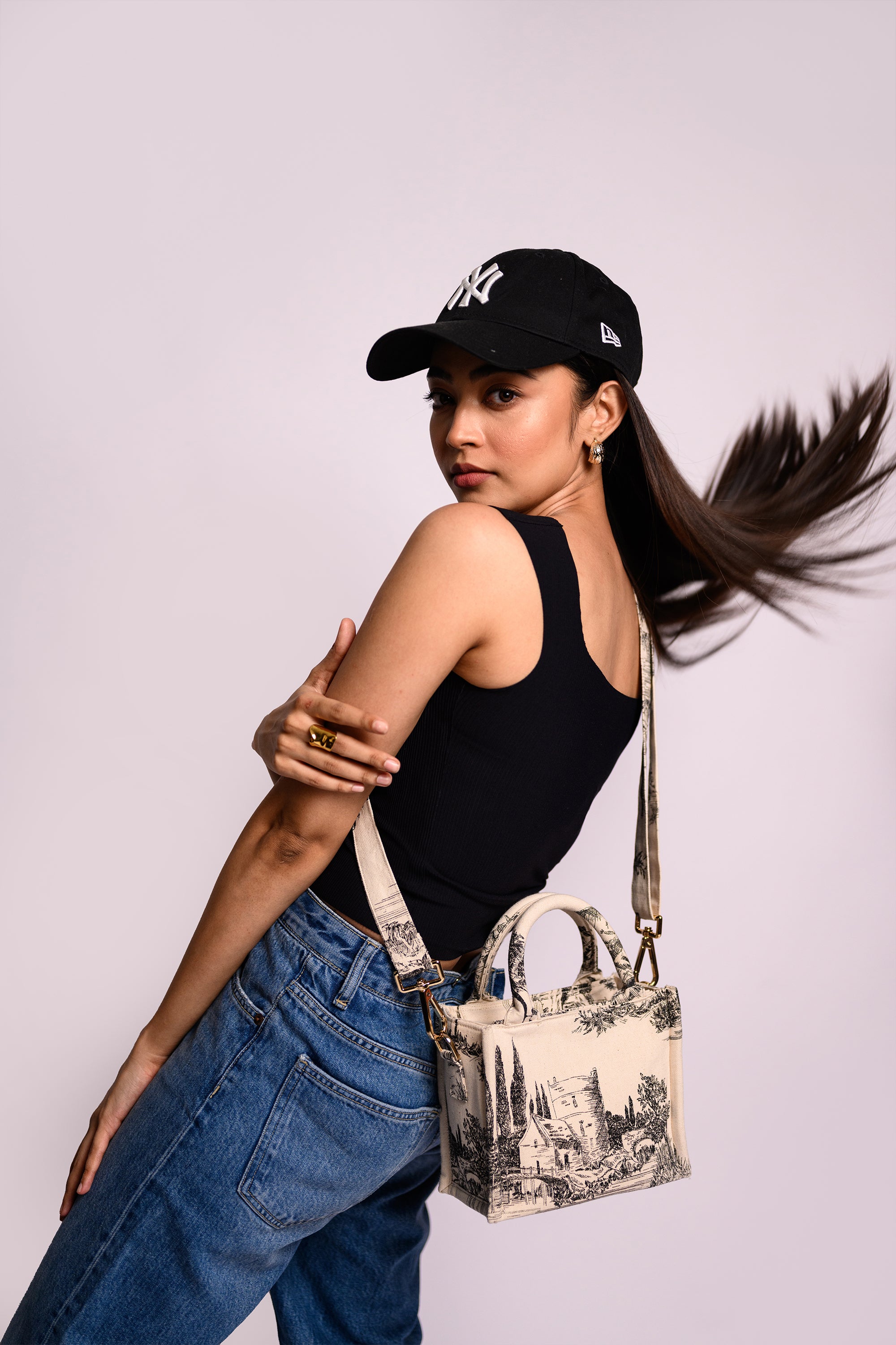 Eden Mini Canvas Bag Black