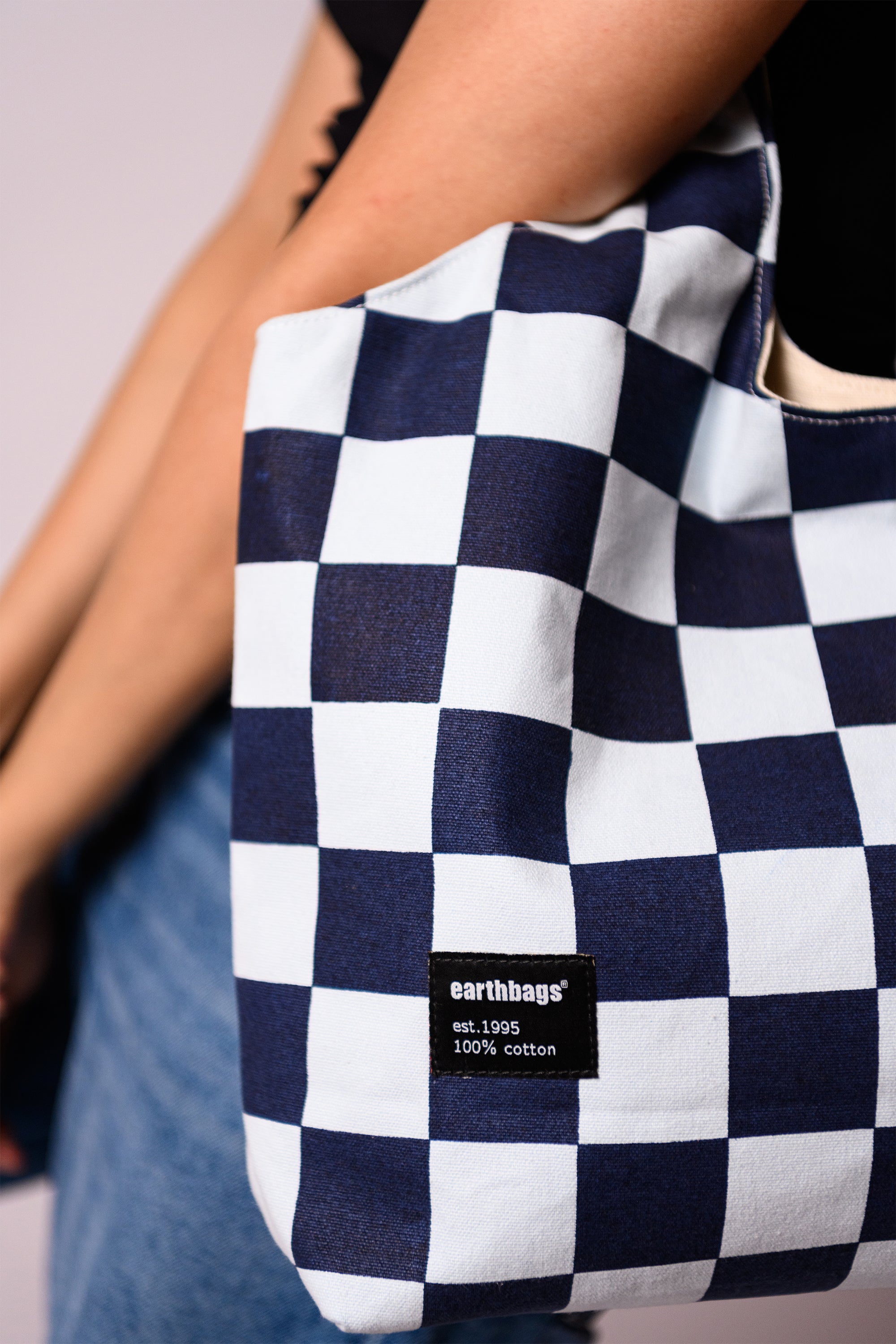 Checkmate Hobo Bag Blue