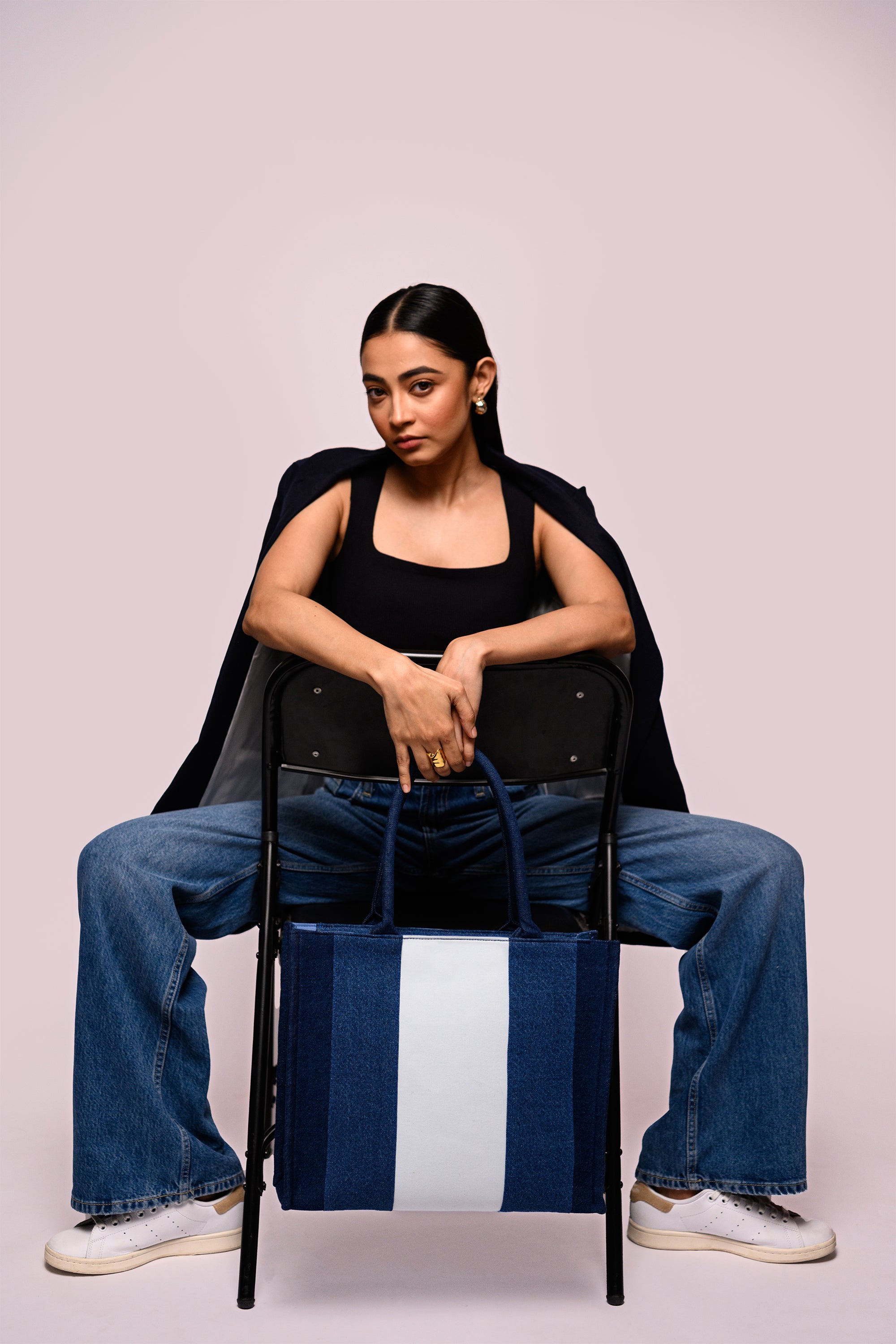 Gigi Box Tote Bag Denim