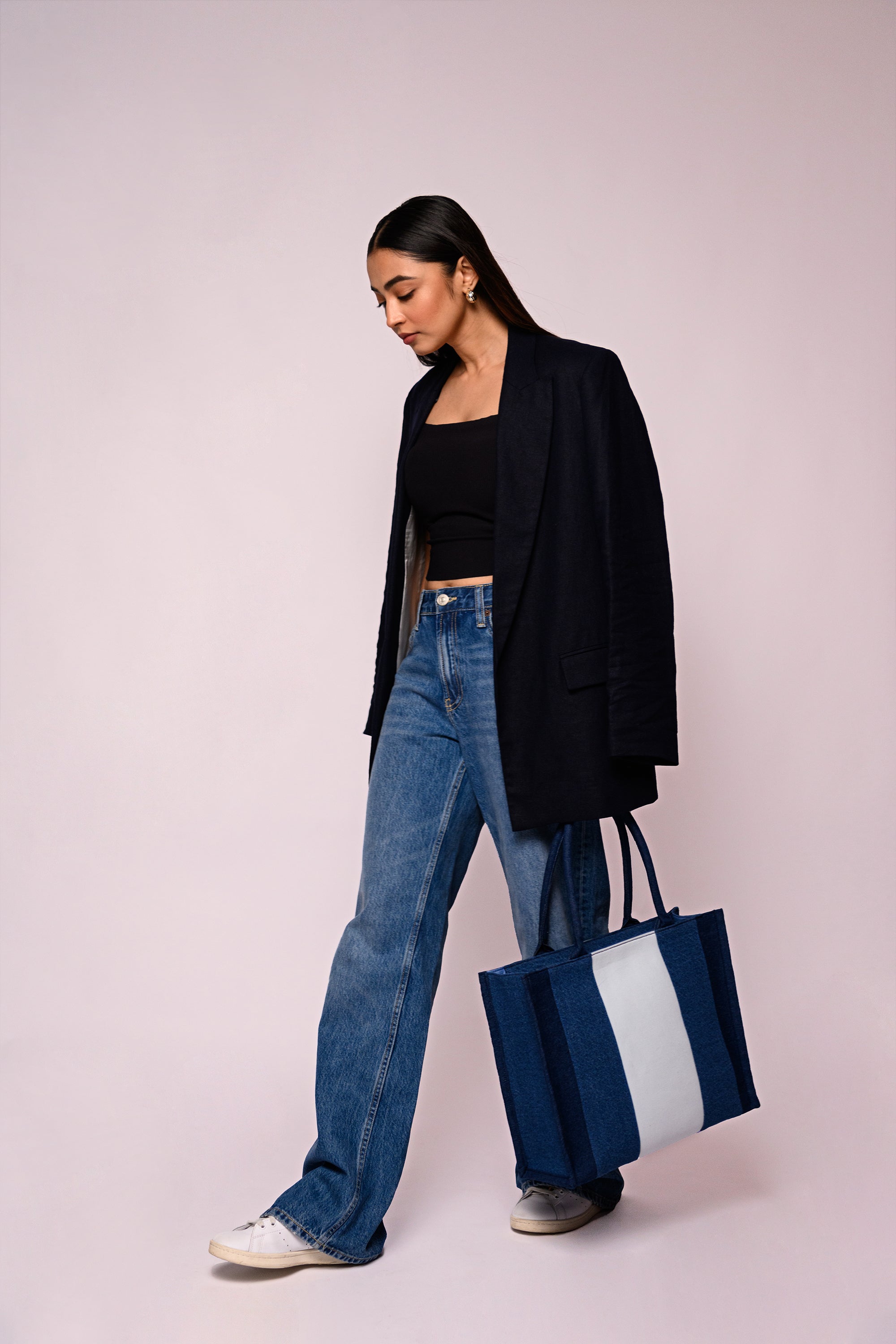 Gigi Box Tote Bag Denim