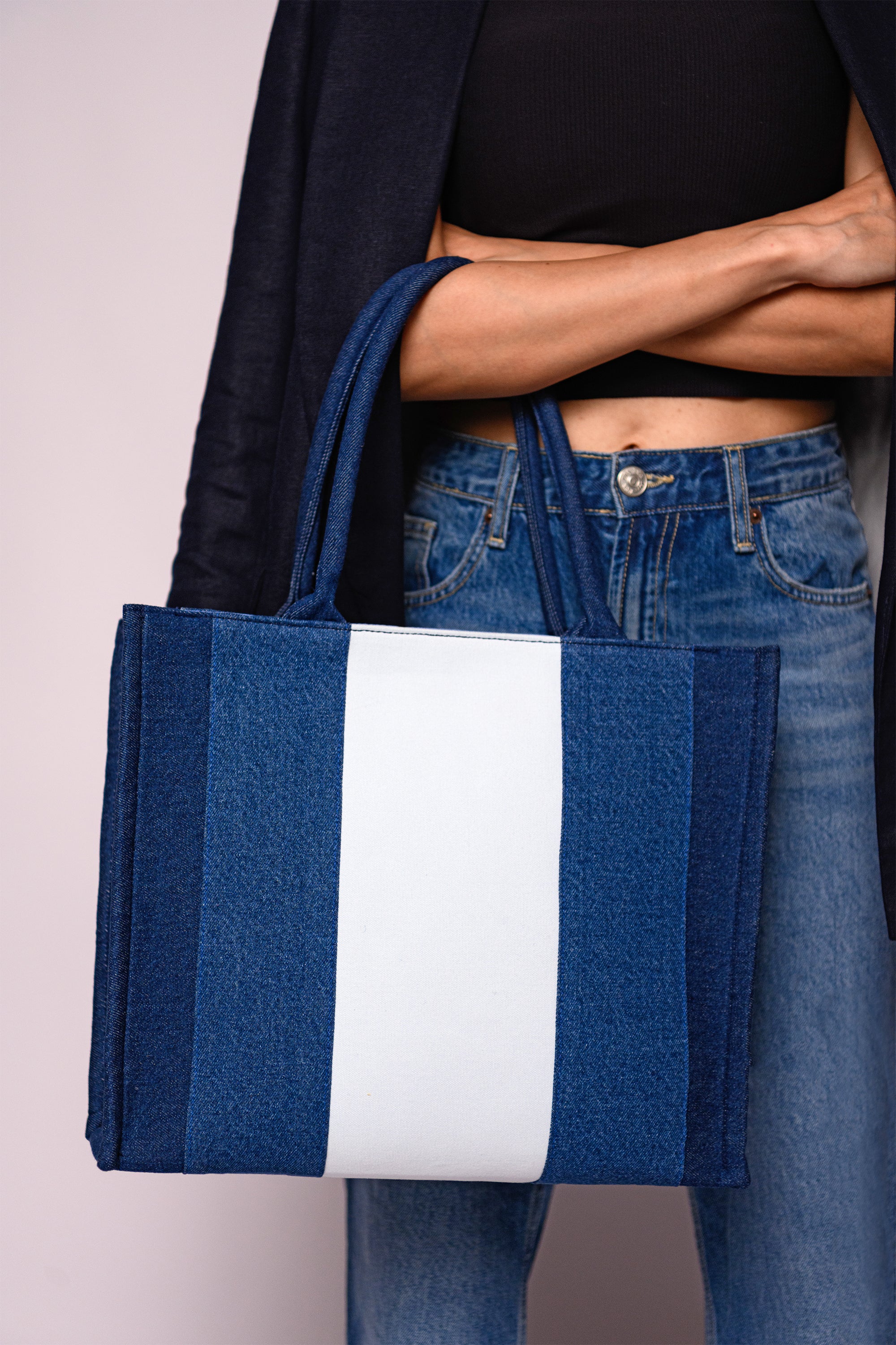 Gigi Box Tote Bag Denim