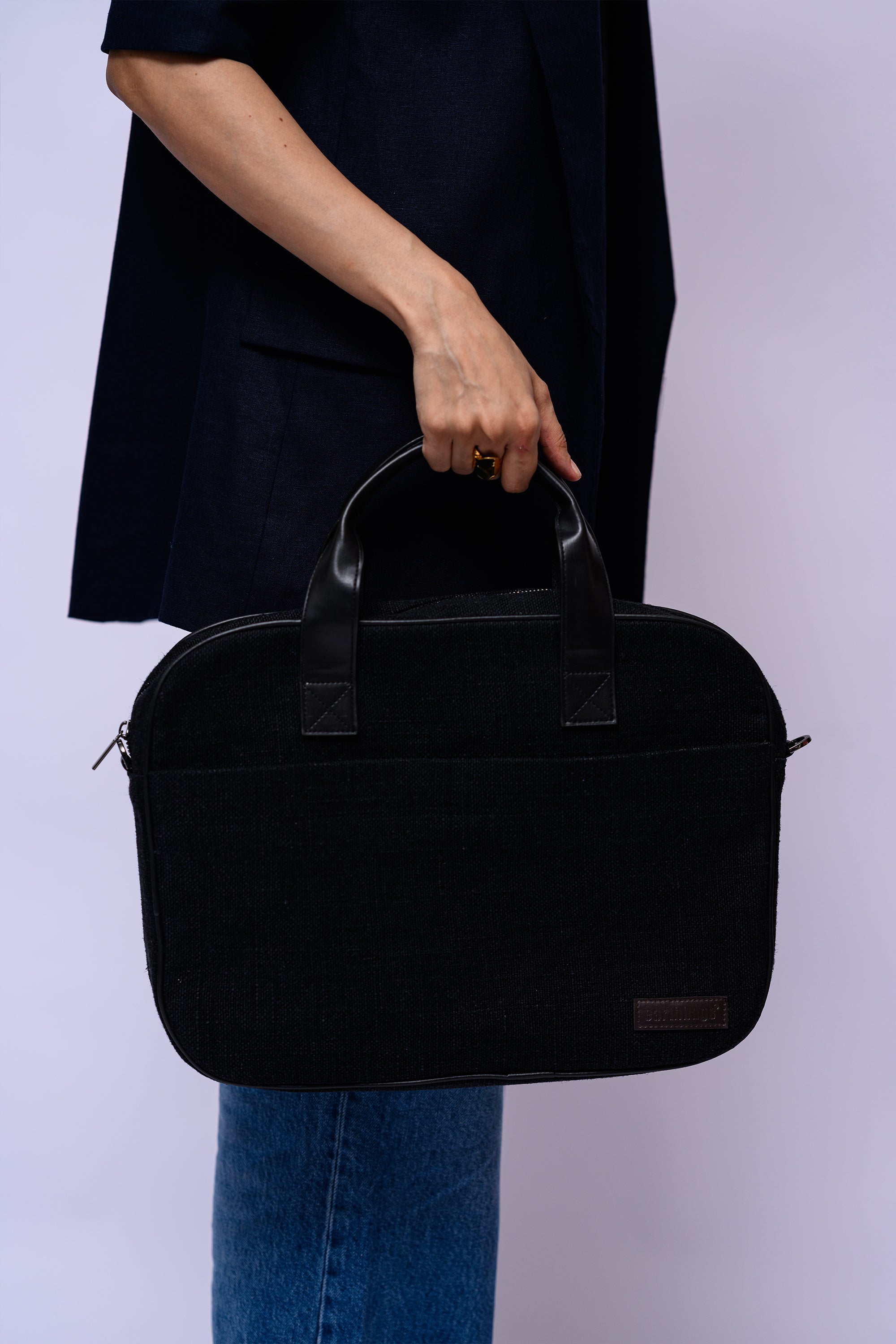 Cove Soft Jute Laptop Bag