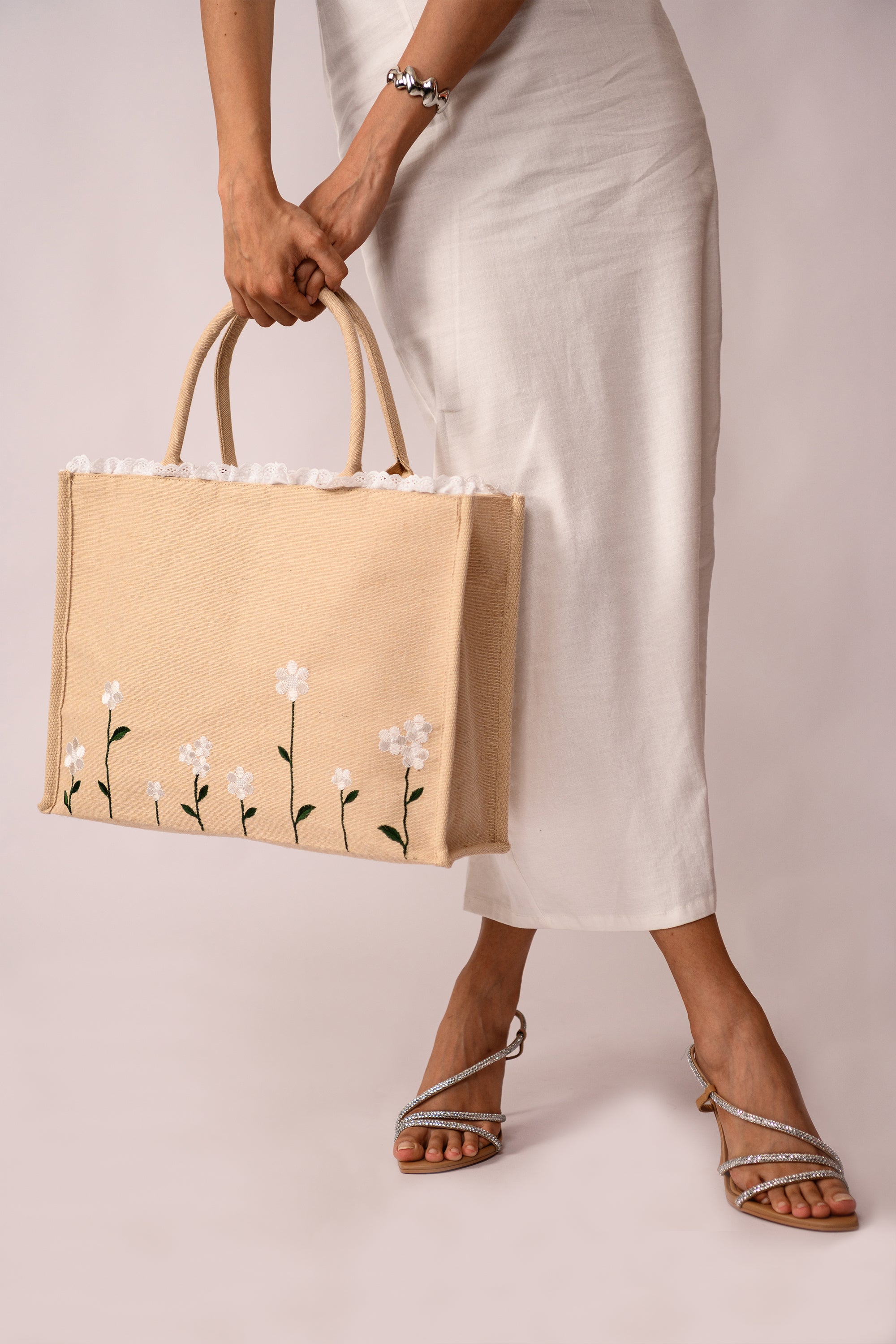 Bloom Box Tote Bag Natural