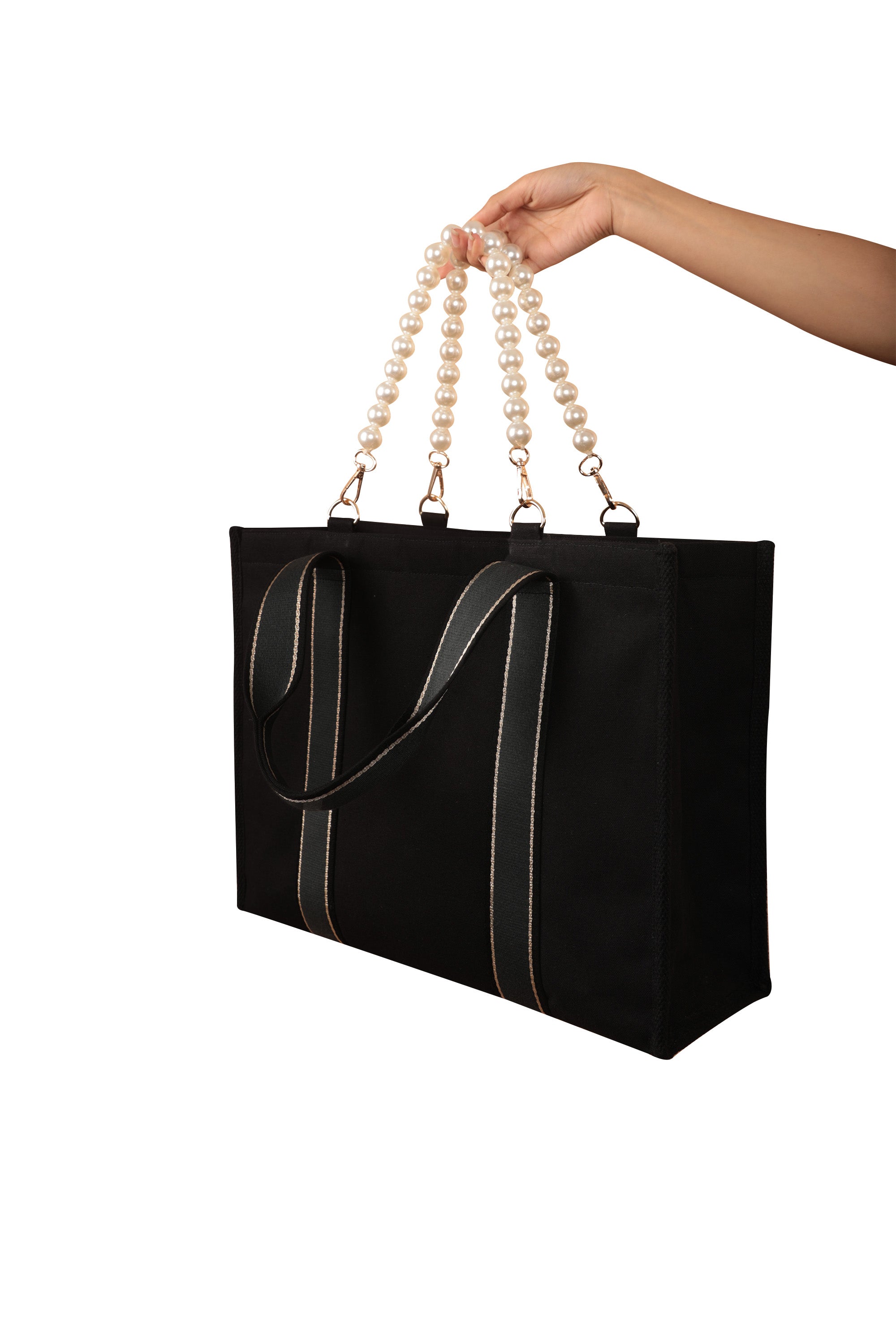 Reign Dual Handle Tote Bag Black