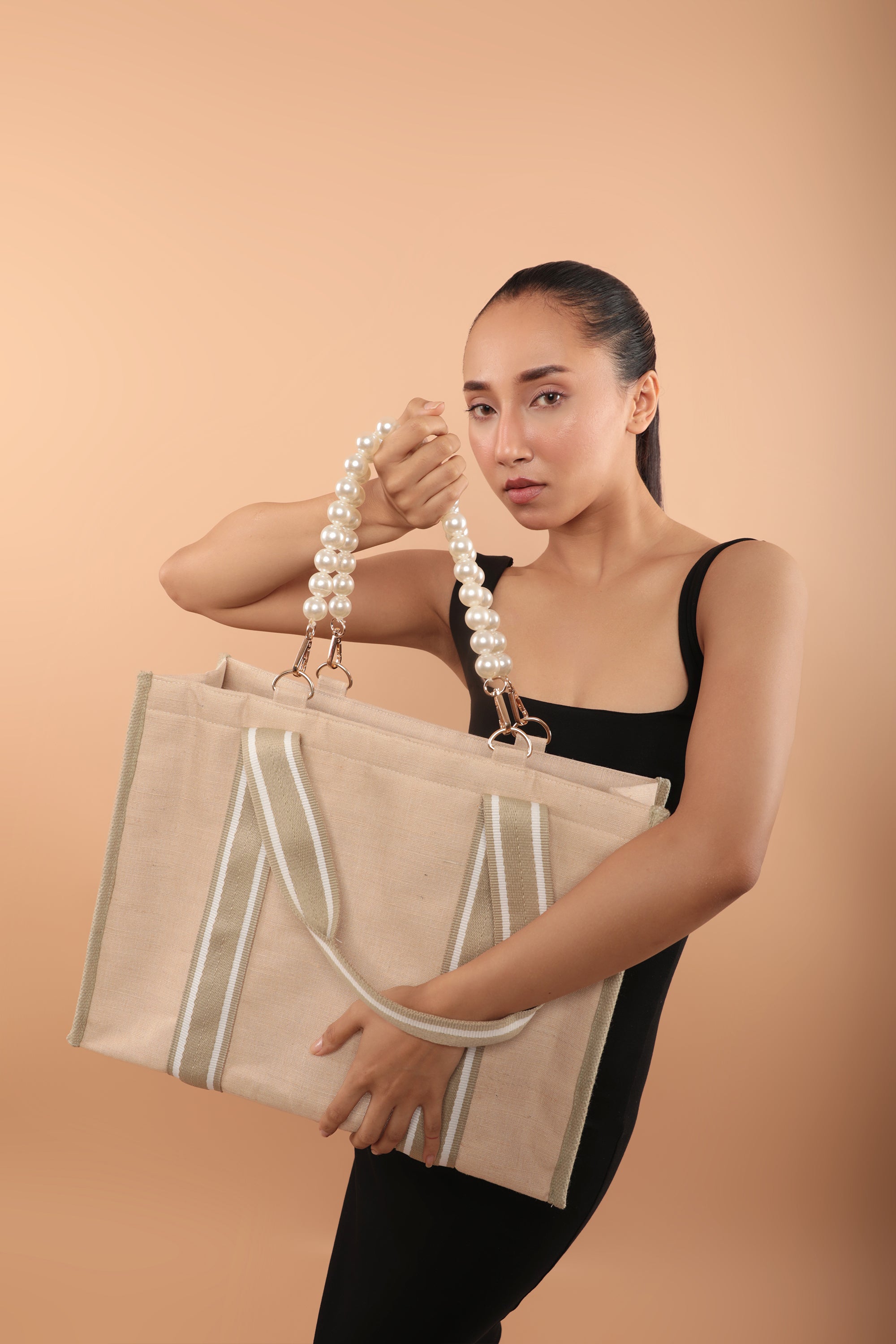 Reign Dual Handle Tote Bag Natural