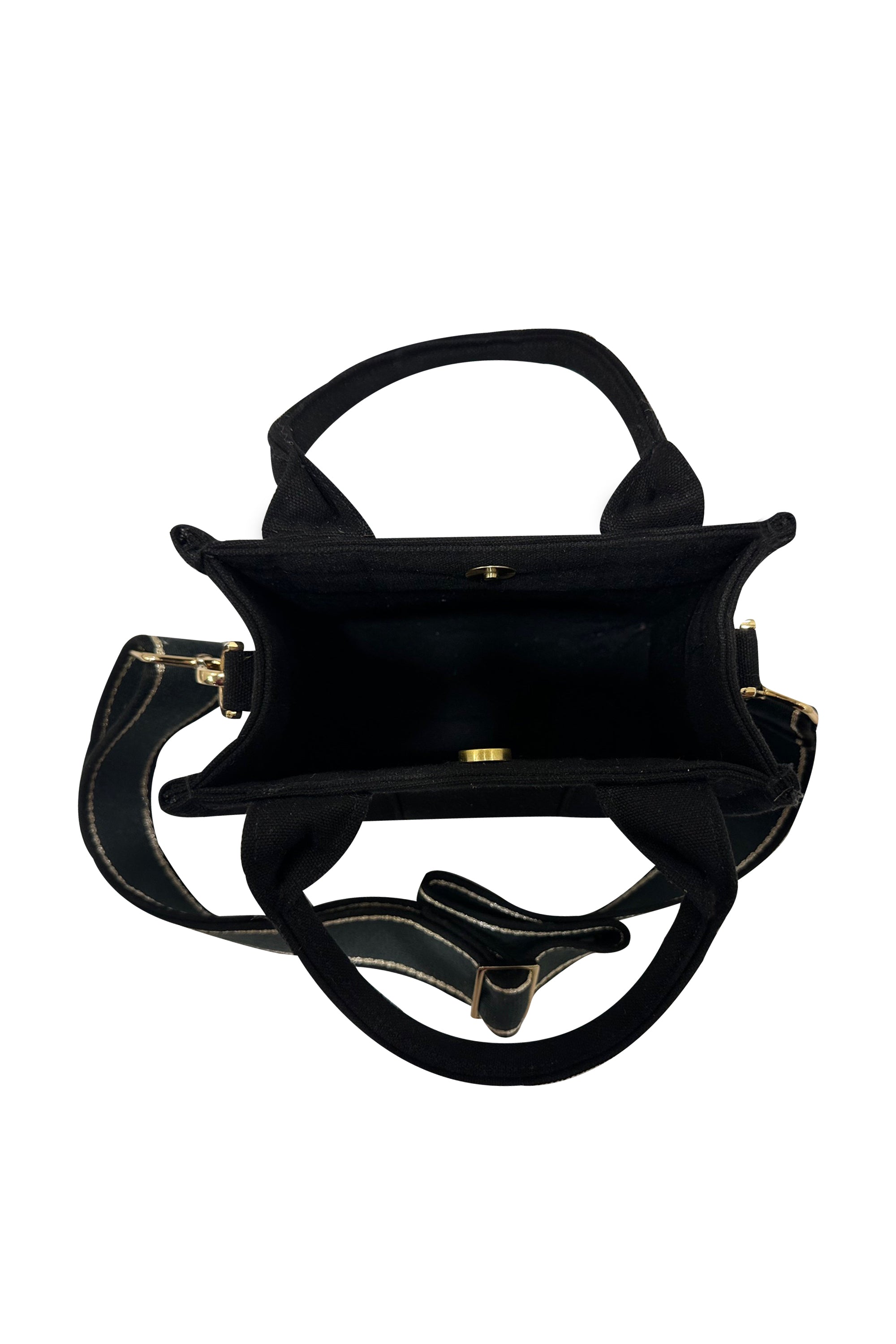 Cara Mini Canvas Bag Black