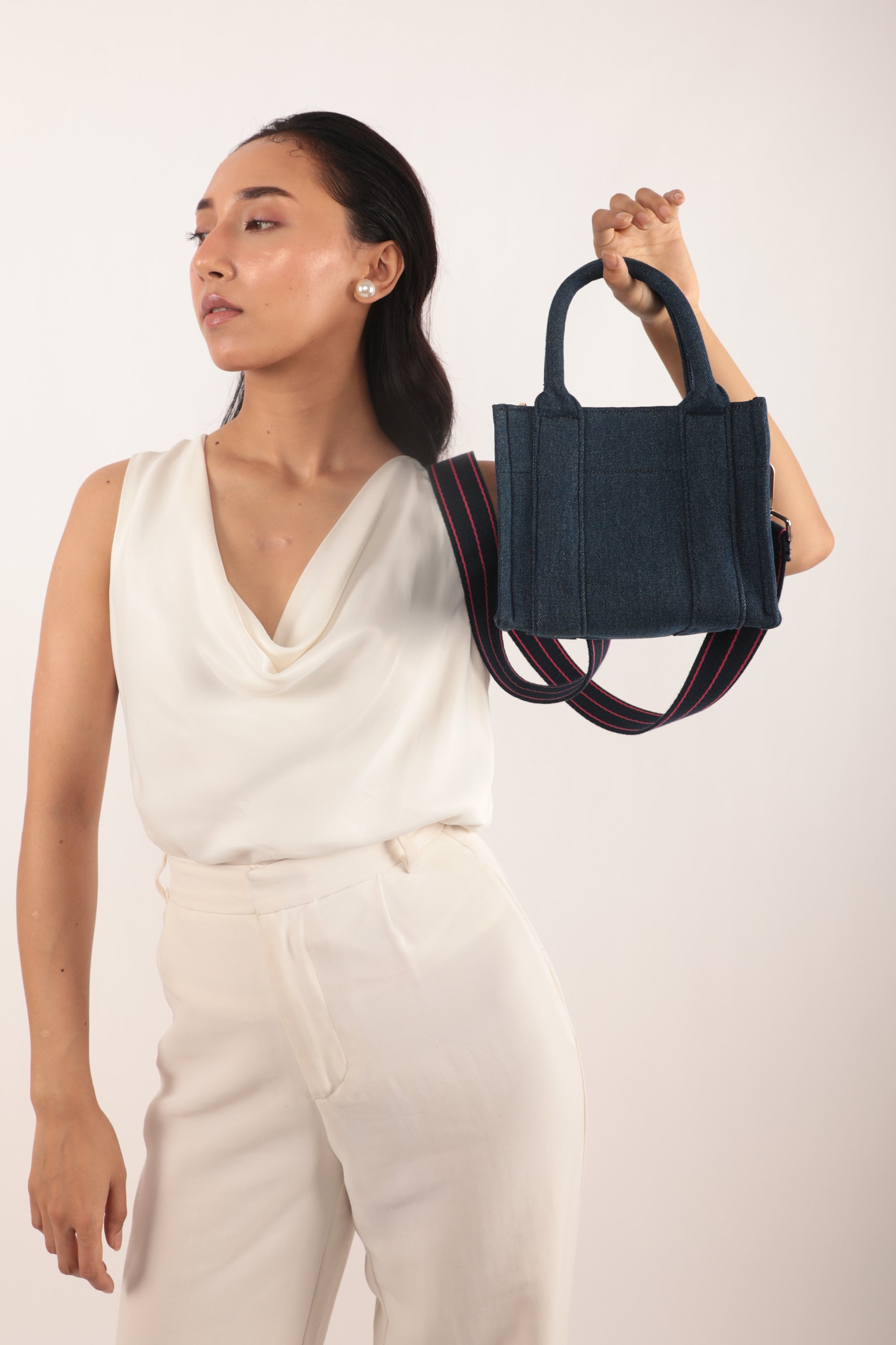 Cara Mini Canvas Bag Denim