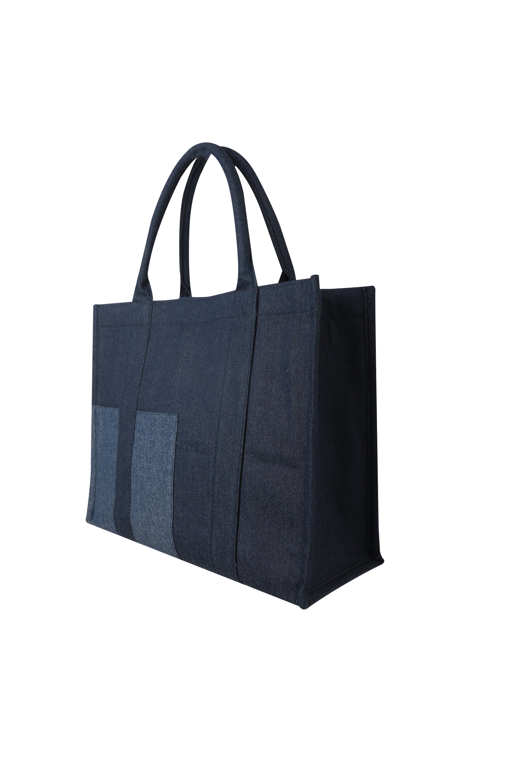 Azure Box Tote Bag Denim