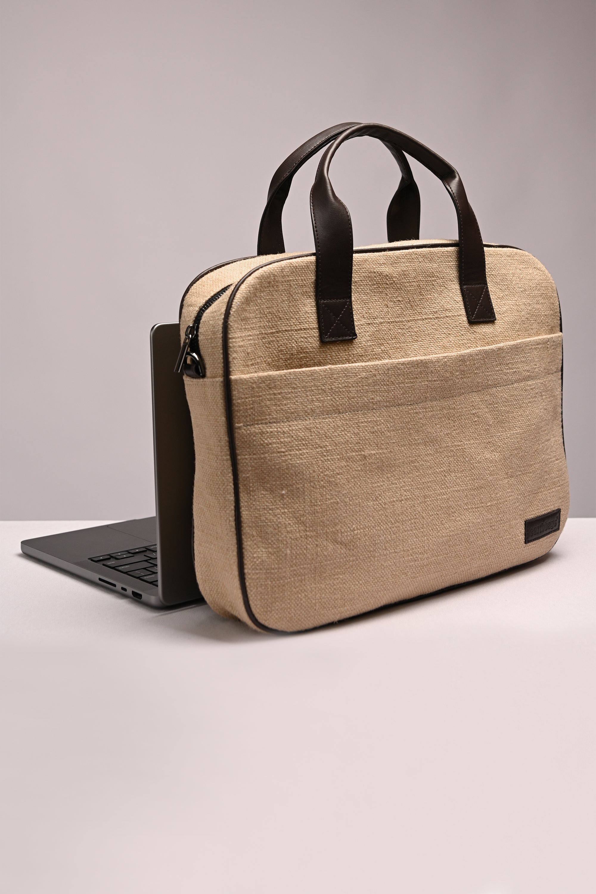 Cove Soft Jute Laptop Bag